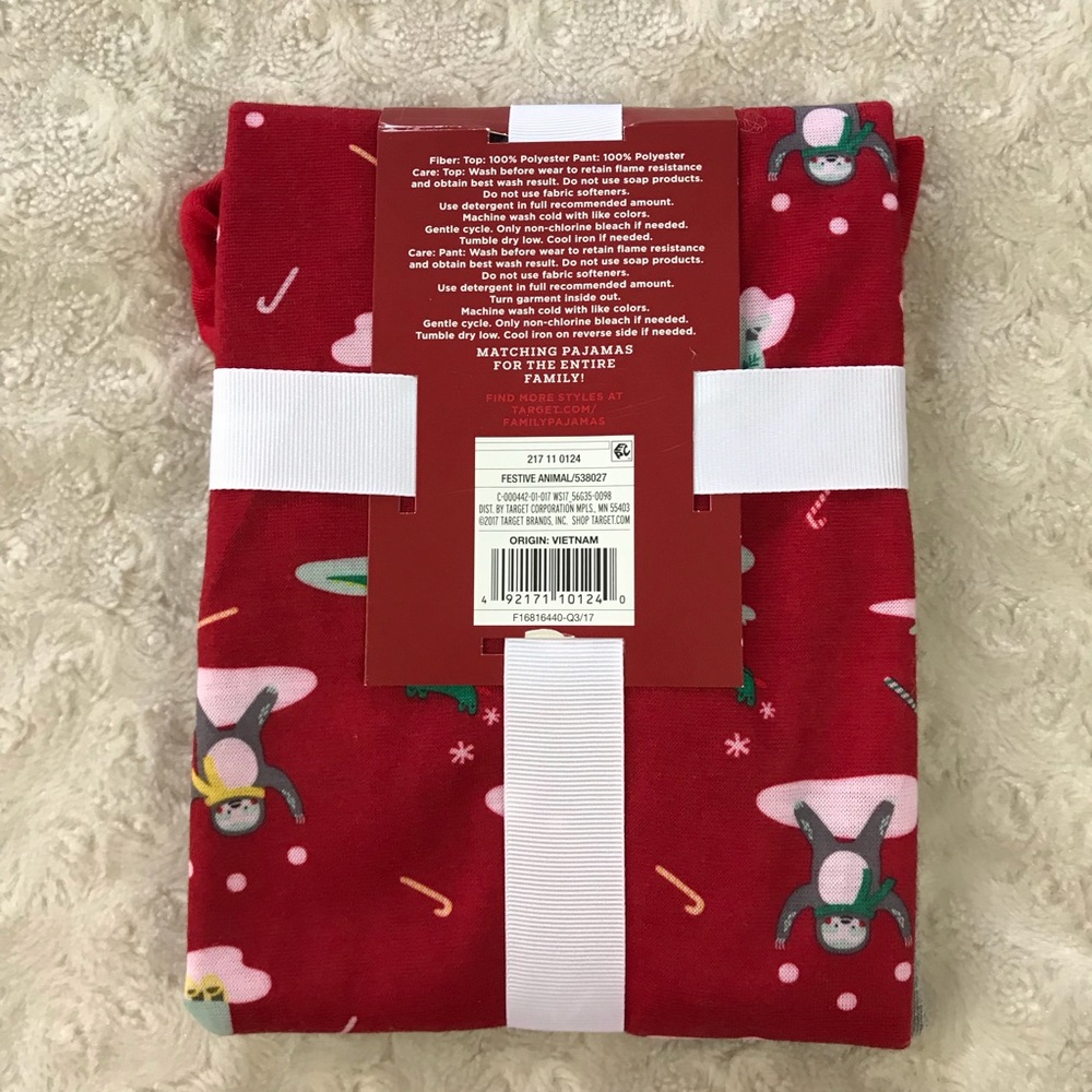 Wondershop at Target Festive Animal Pajamas Gray - Picture 4 of 4